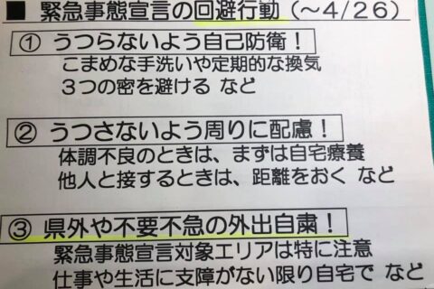 【緊急事態宣言の回避の為の“強い要請”】