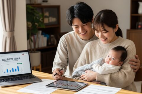 再生建築リスクと松山市の出産支援金額を比較し、若年夫婦が「十分かどうか」を判断する視点